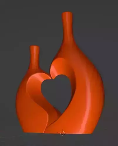  double flower vase 3D print model