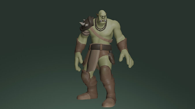 Fantasy Orc Low-poly 3D model