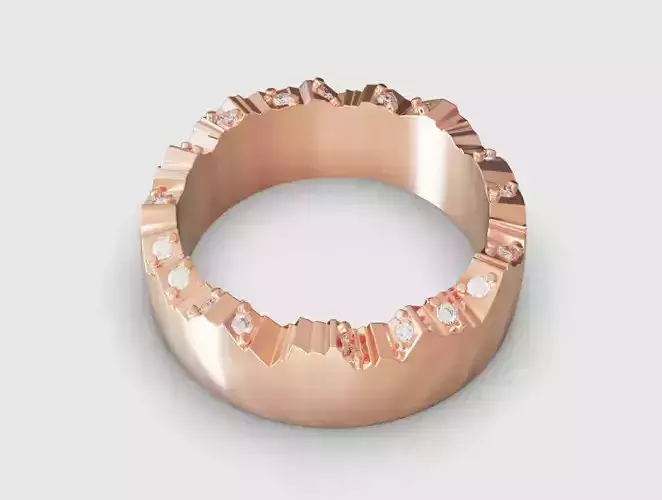 Schmuckwerk inspired Trauring Alpen ring