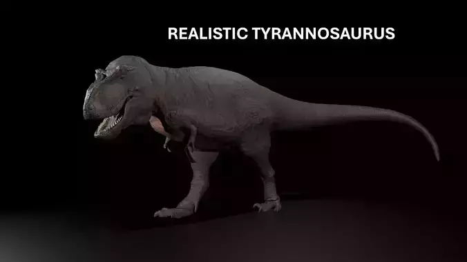 Trex Tyrannosaurus Realistic 3D Model