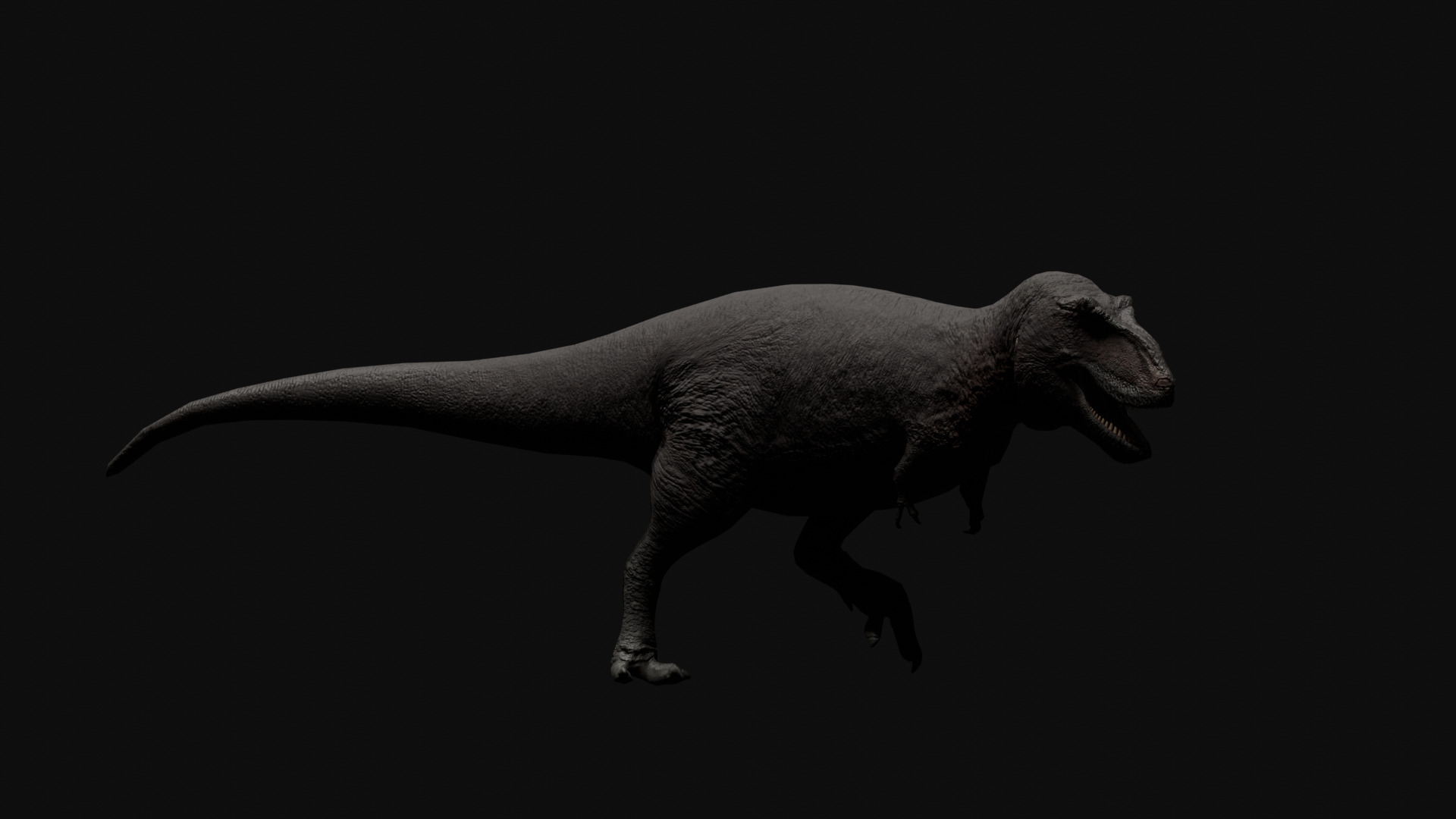Trex Tyrannosaurus Realistic 3D Model Low-poly 3D model_10