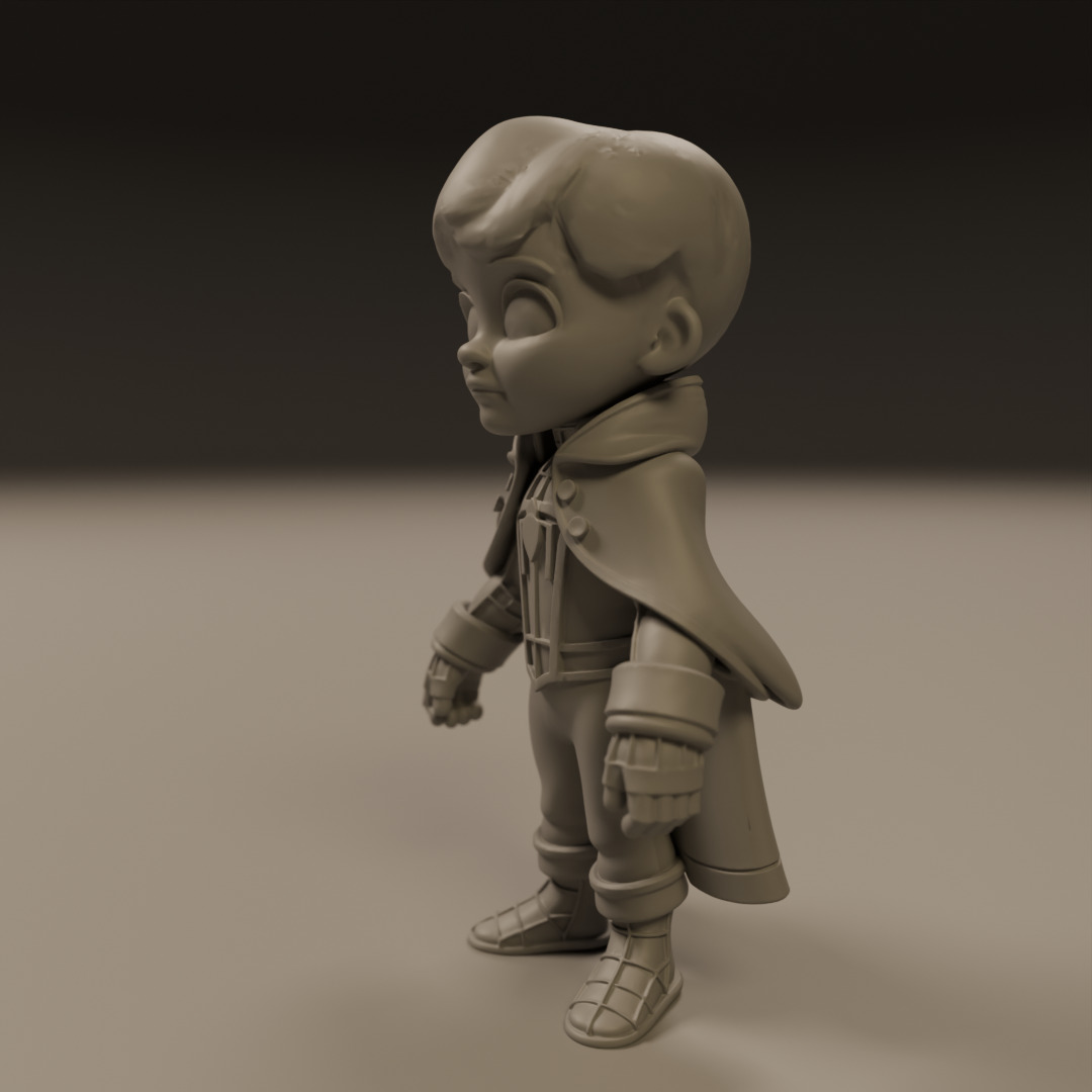 child spider 3D print model_14