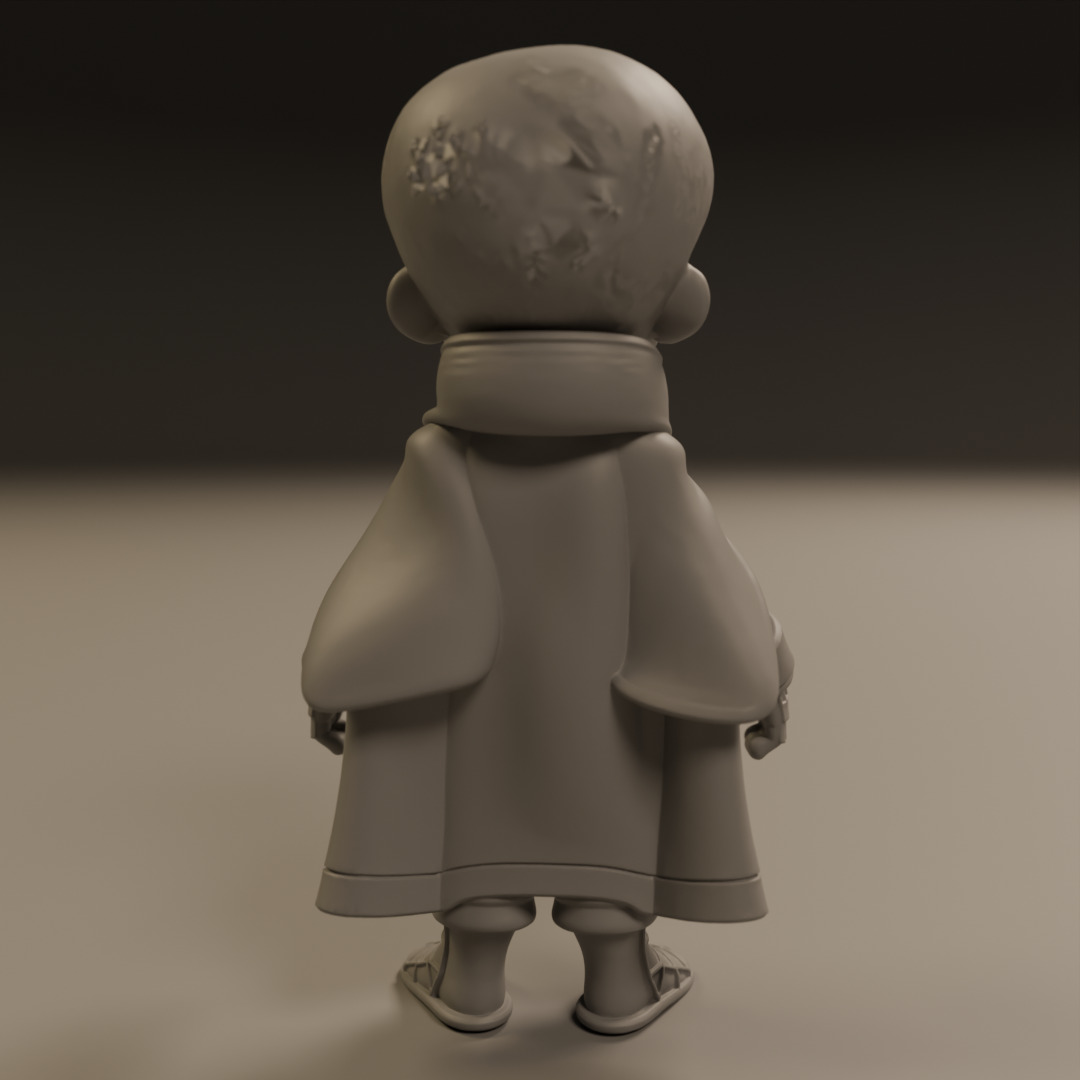 child spider 3D print model_12