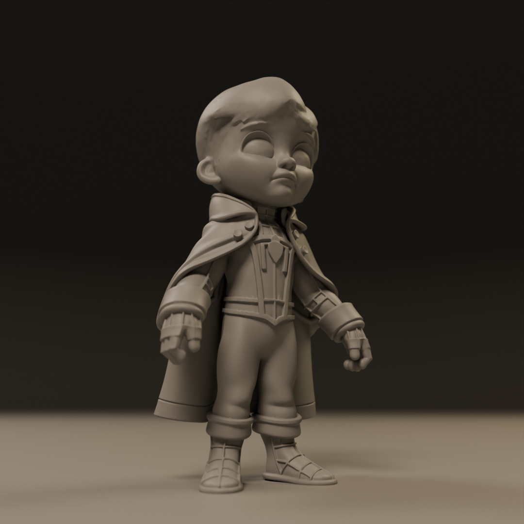 child spider 3D print model_17