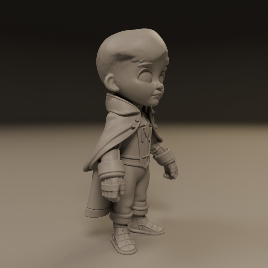 child spider 3D print model_13