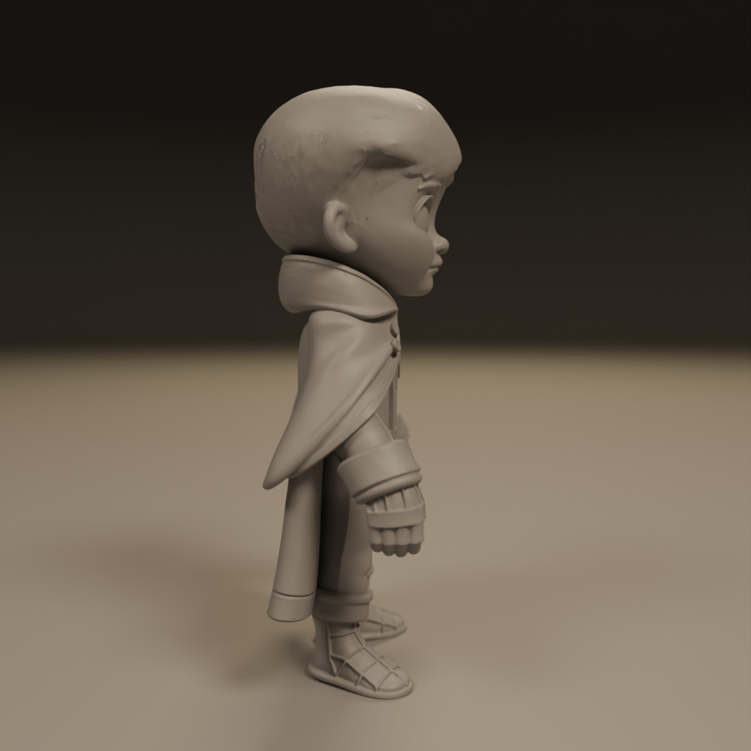 child spider 3D print model_10