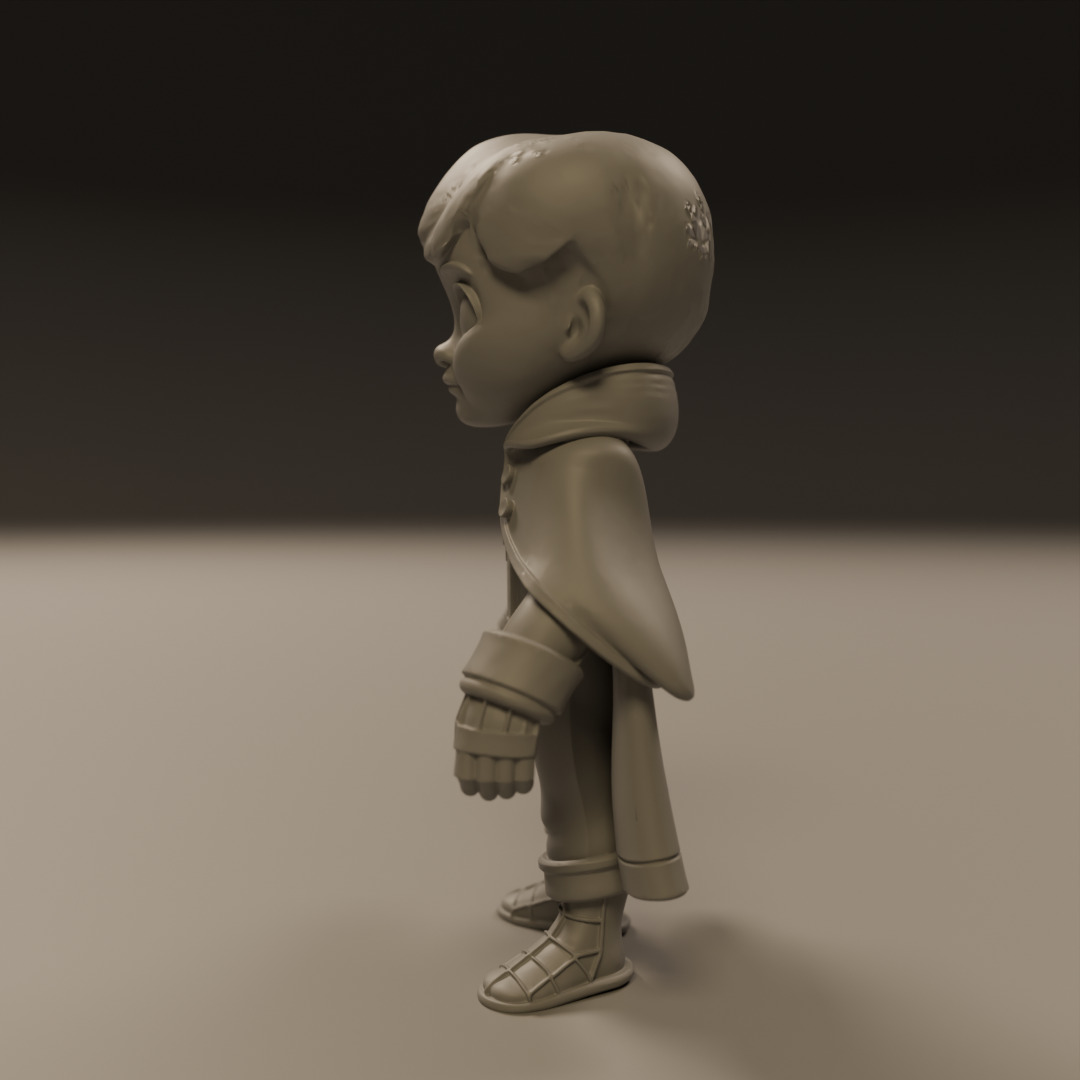 child spider 3D print model_11