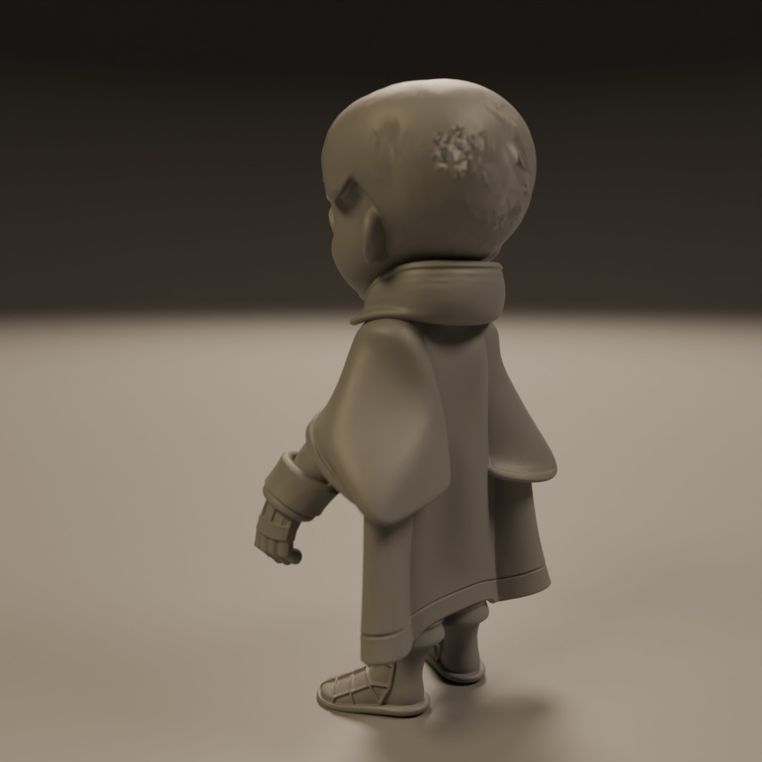 child spider 3D print model_16