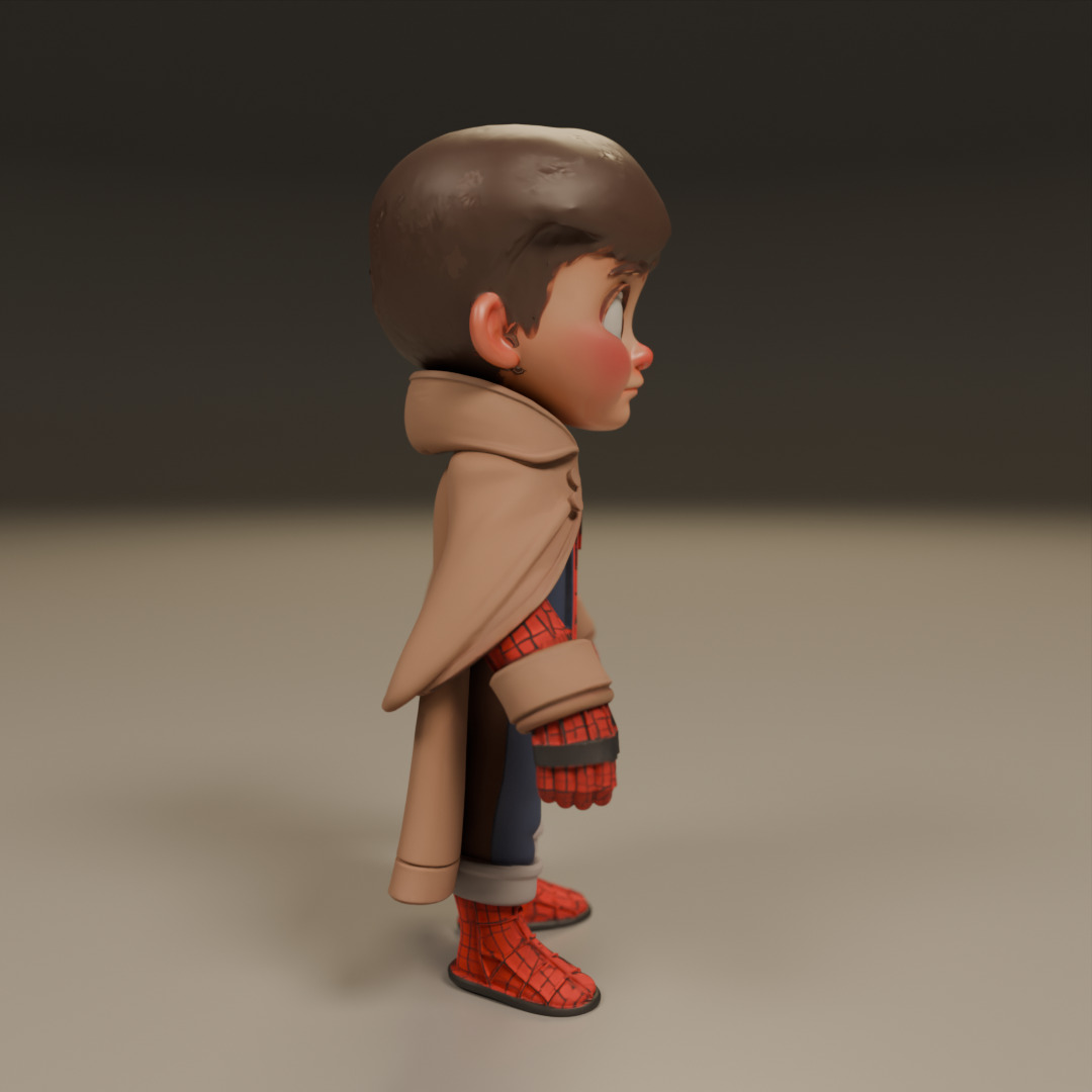 child spider 3D print model_1