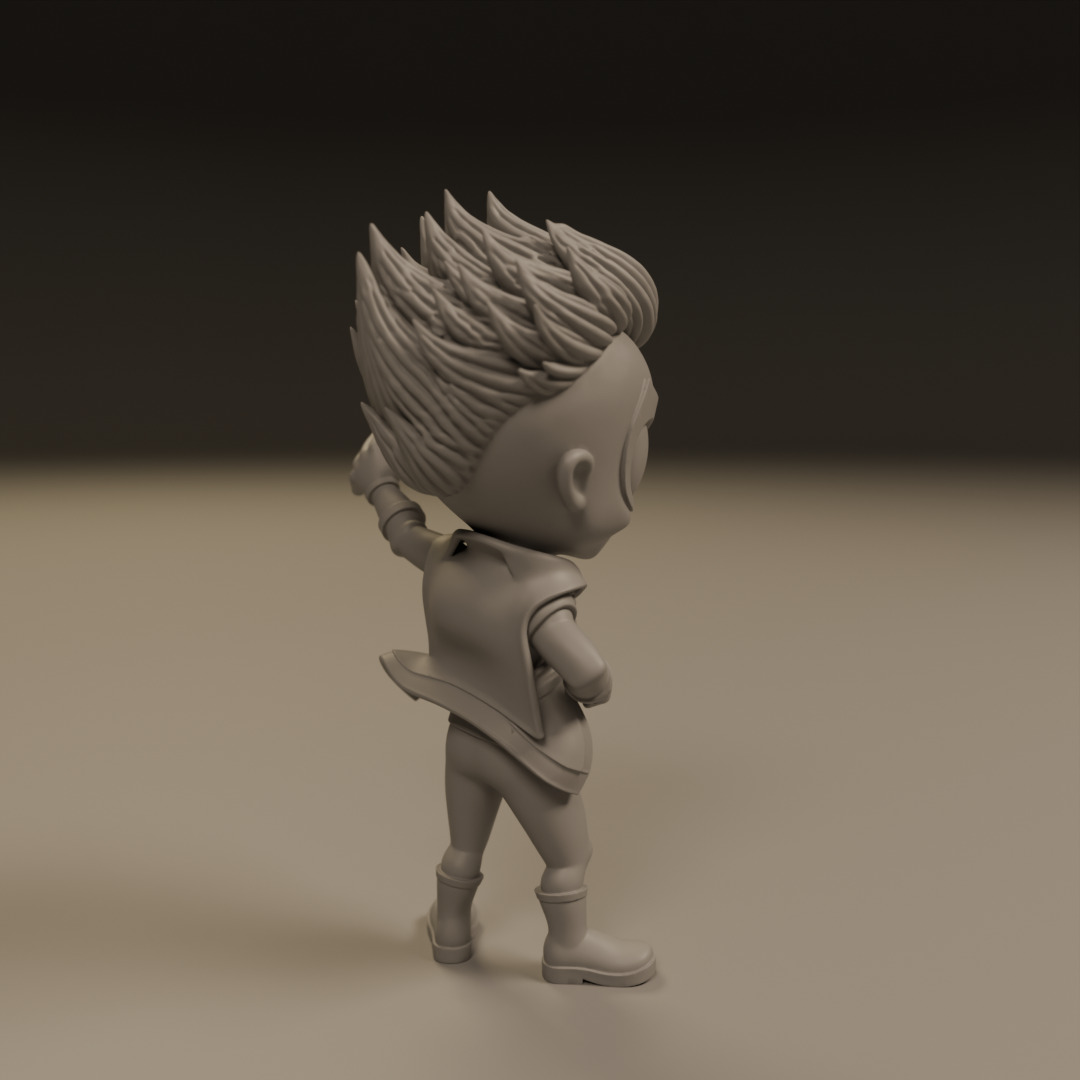 punk child spider 3D print model_15