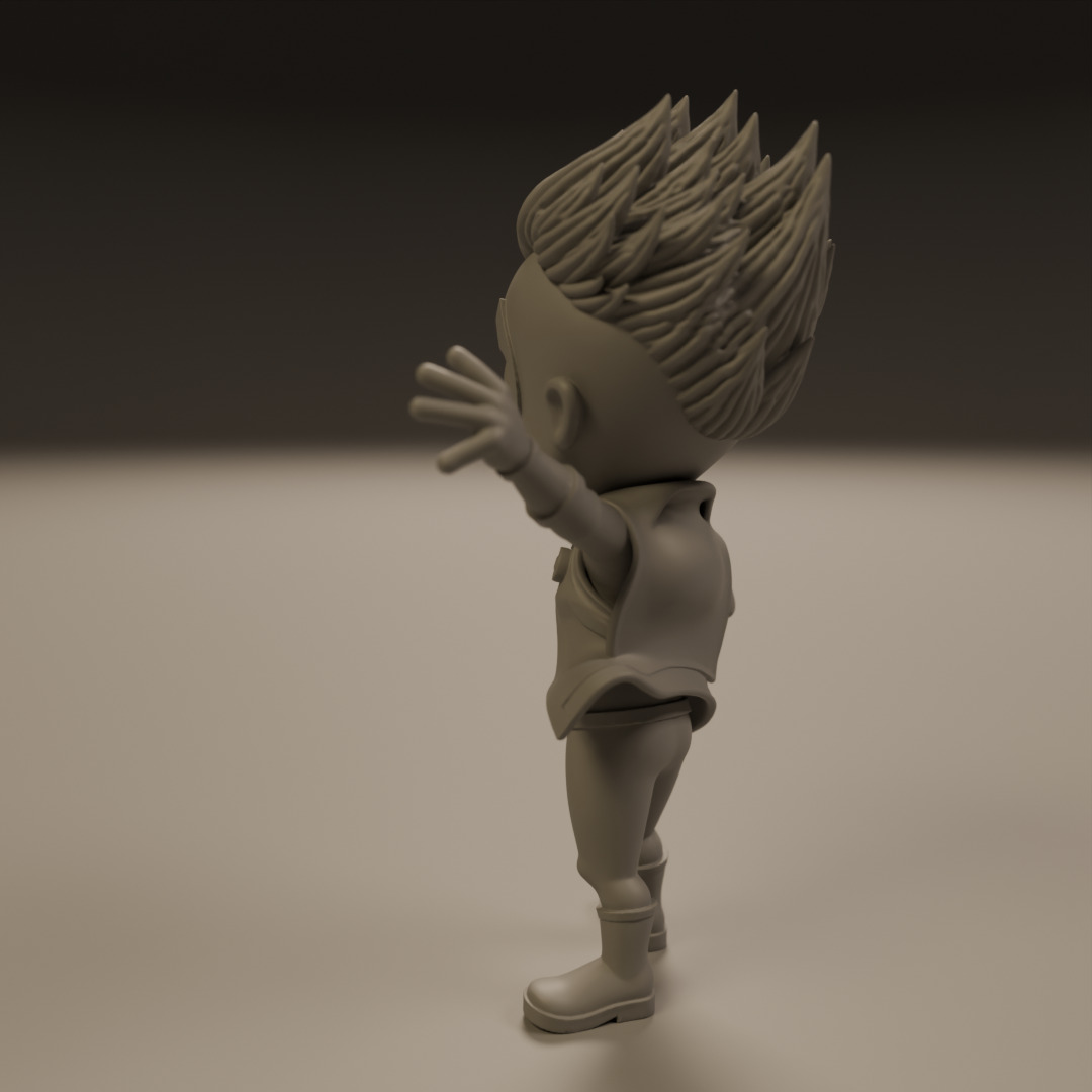 punk child spider 3D print model_16