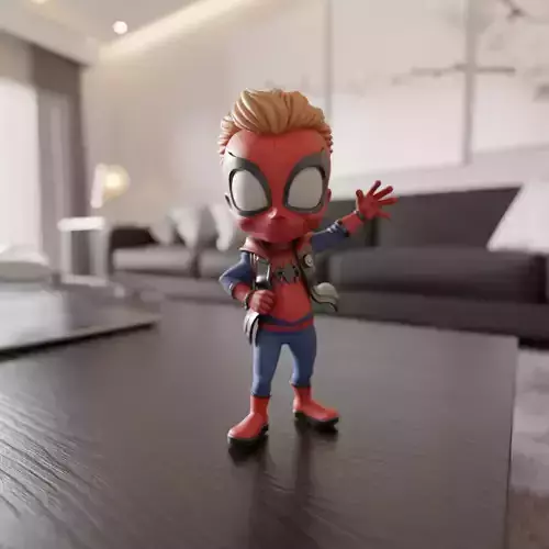punk child spider 3D print model punk child spider 3D print model