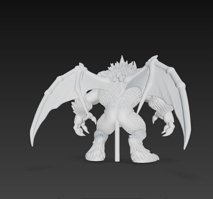 Howling Beast  Terrifying and Detailed 3D Print Model 3D model_23