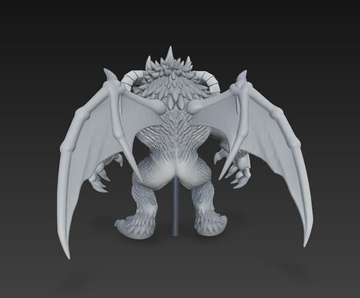 Howling Beast  Terrifying and Detailed 3D Print Model 3D model_8