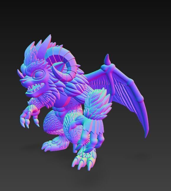 Howling Beast  Terrifying and Detailed 3D Print Model 3D model_17