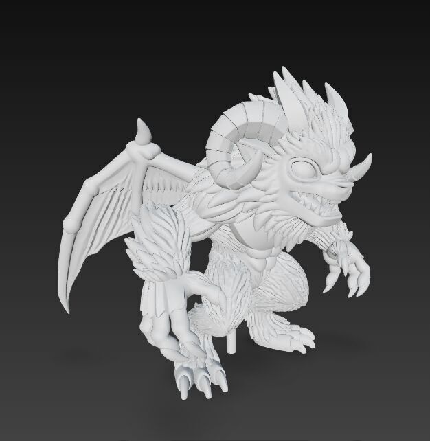 Howling Beast  Terrifying and Detailed 3D Print Model 3D model_20