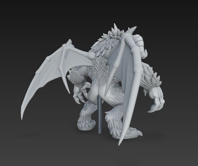 Howling Beast  Terrifying and Detailed 3D Print Model 3D model_9