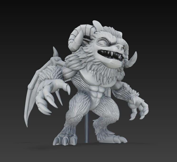 Howling Beast  Terrifying and Detailed 3D Print Model 3D model_5