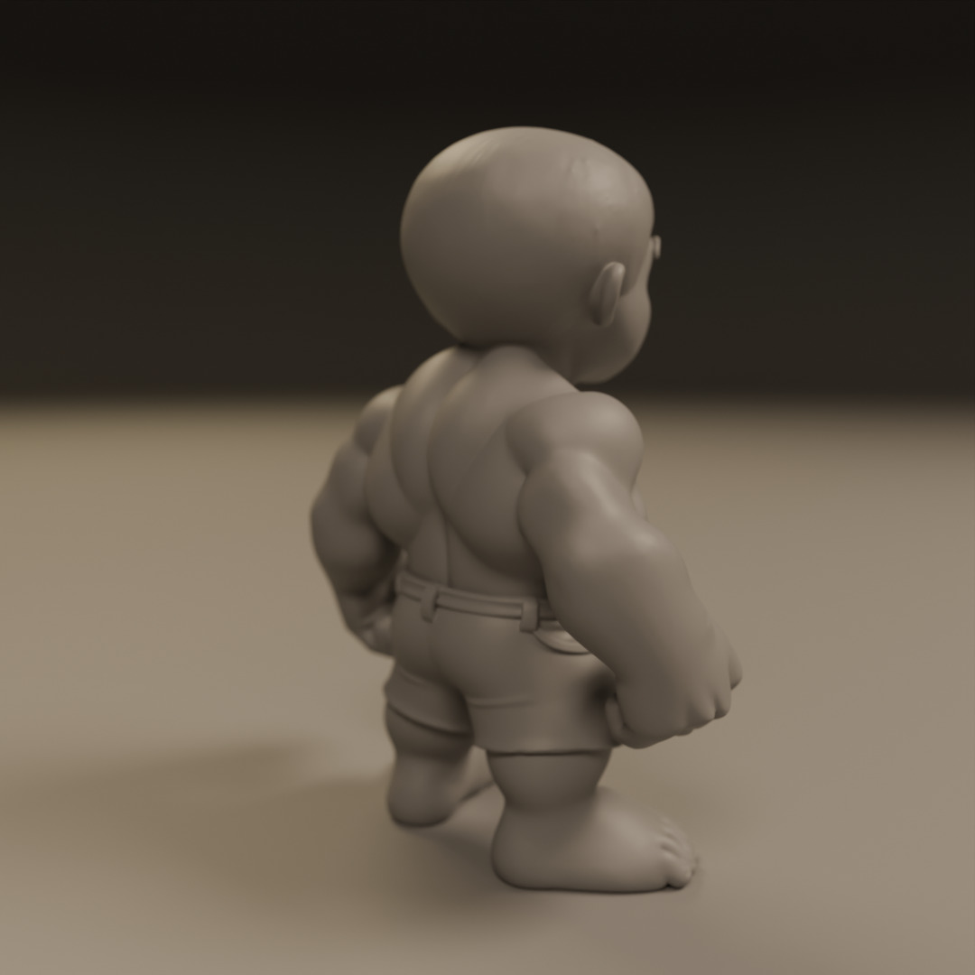 child hulk 3D print model_15