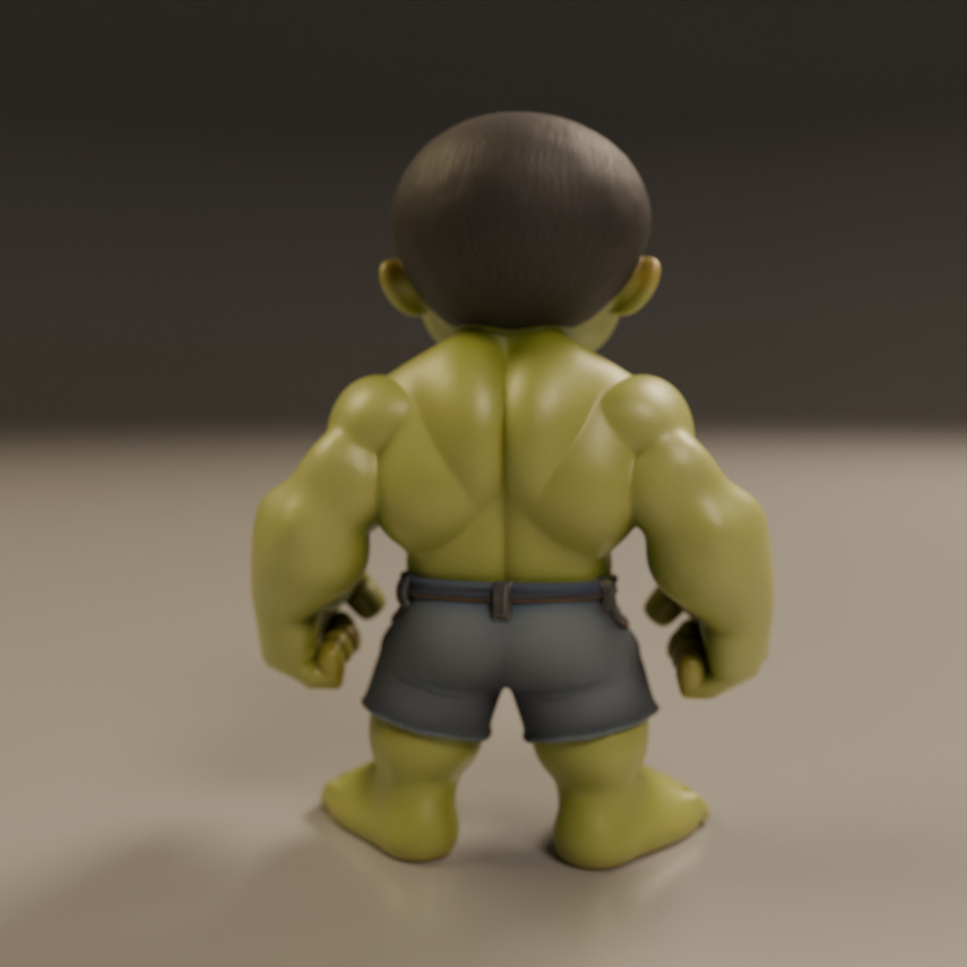 child hulk 3D print model_3