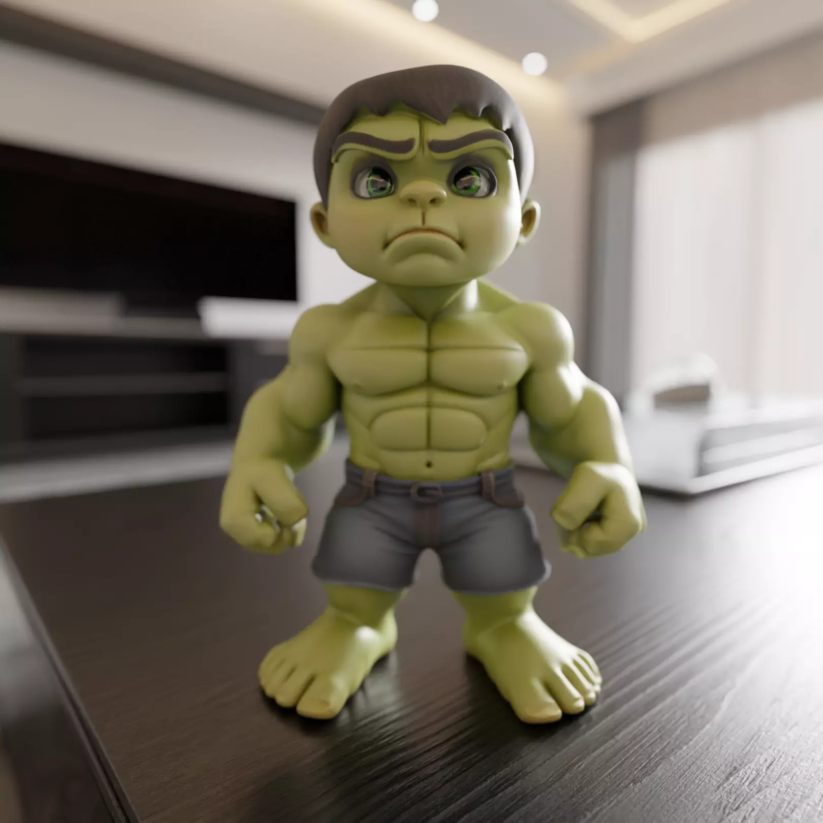 child hulk 3D print model_0
