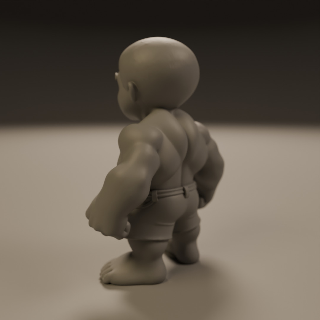 child hulk 3D print model_16