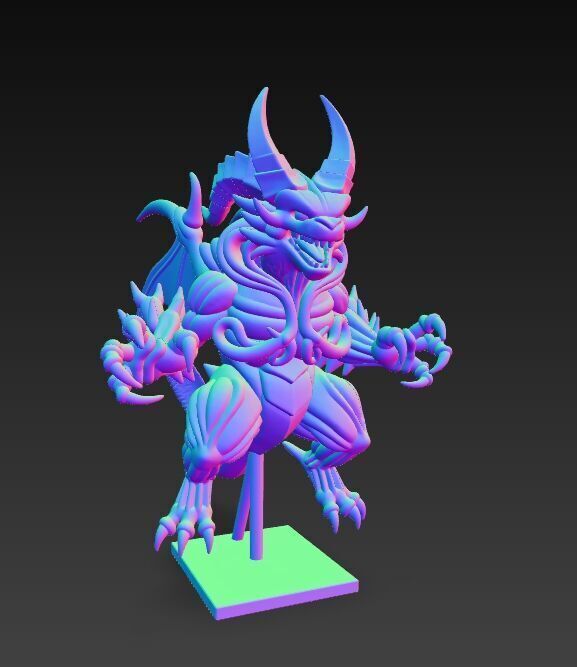 Demon King  Powerful and Savage Fantasy Lord  3D model_5