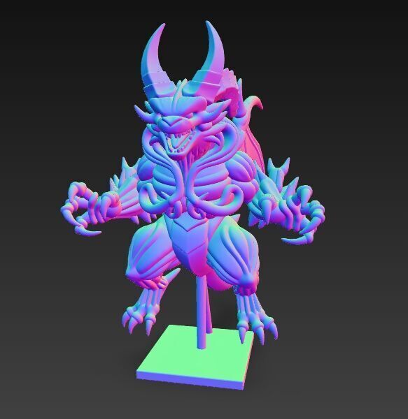 Demon King  Powerful and Savage Fantasy Lord  3D model_16