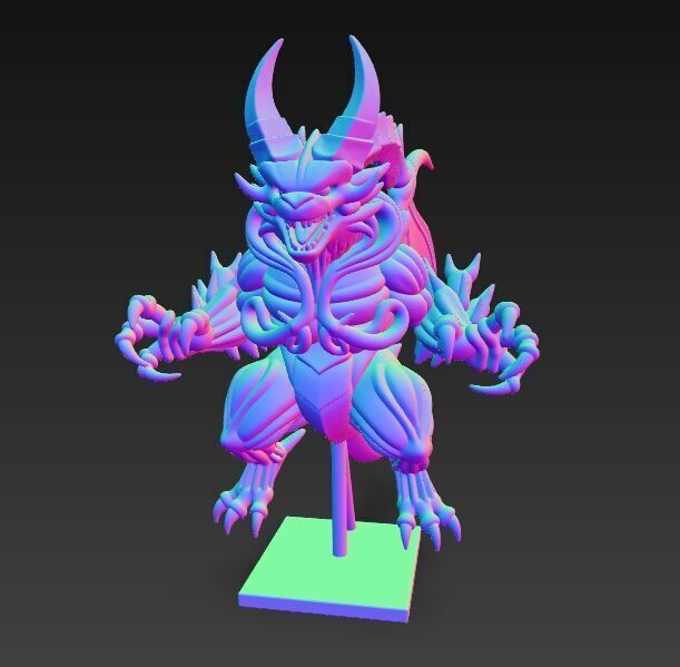 Demon King  Powerful and Savage Fantasy Lord  3D model_18