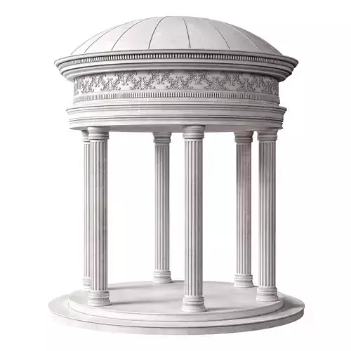 Rotunda with Classical Column and Elegant Roof Structure 2