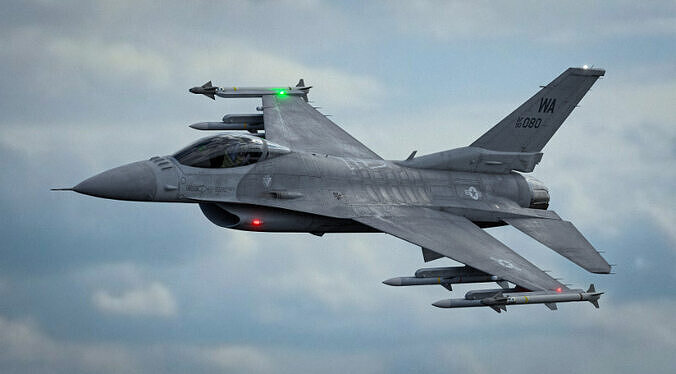 sF-16 Fighting Falcon is an American single-engine  3D print model