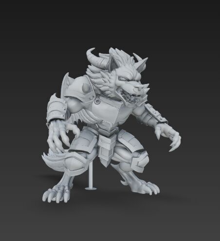 Armored Wolf Tribe 3D model_12