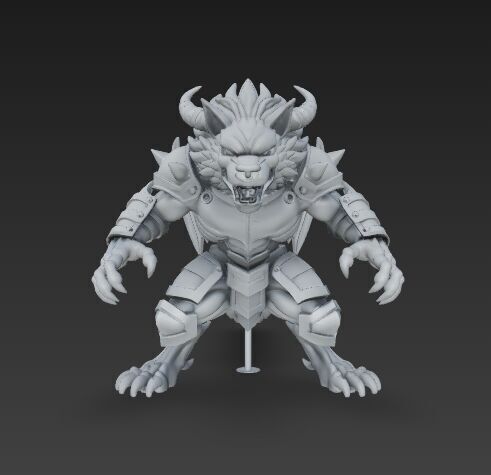Armored Wolf Tribe 3D model_20