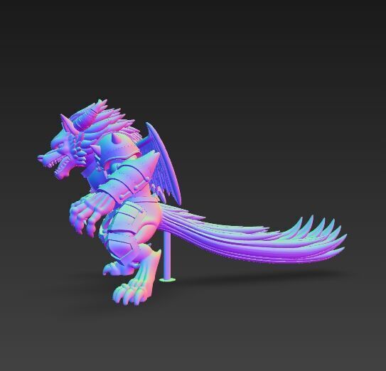 Armored Wolf Tribe 3D model_6