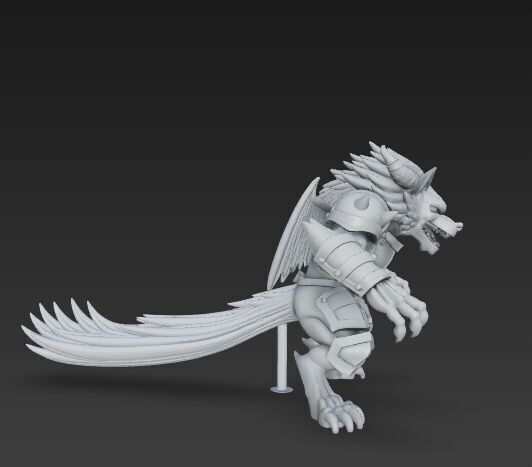 Armored Wolf Tribe 3D model_19
