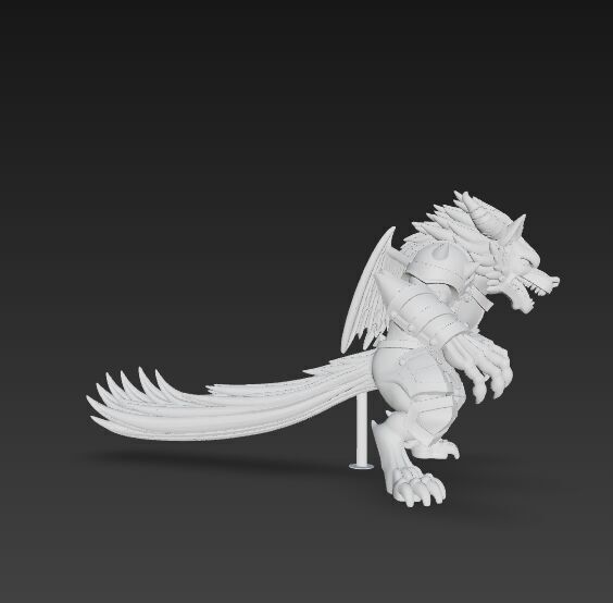 Armored Wolf Tribe 3D model_11