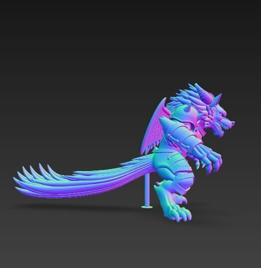 Armored Wolf Tribe 3D model_2