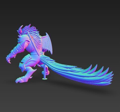 Armored Wolf Tribe 3D model_5