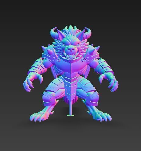 Armored Wolf Tribe 3D model_7