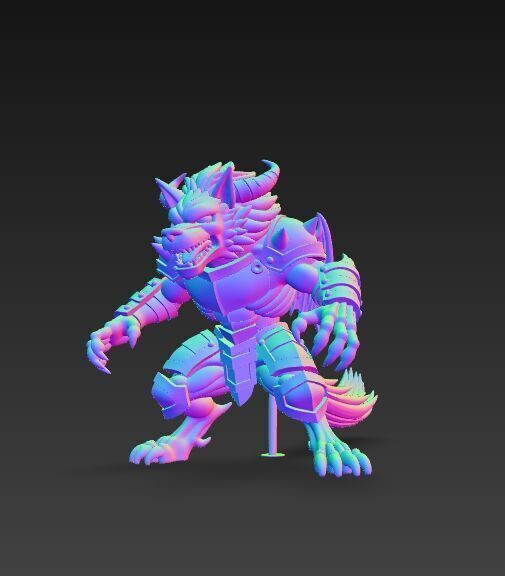 Armored Wolf Tribe 3D model_8