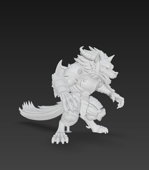 Armored Wolf Tribe 3D model_10