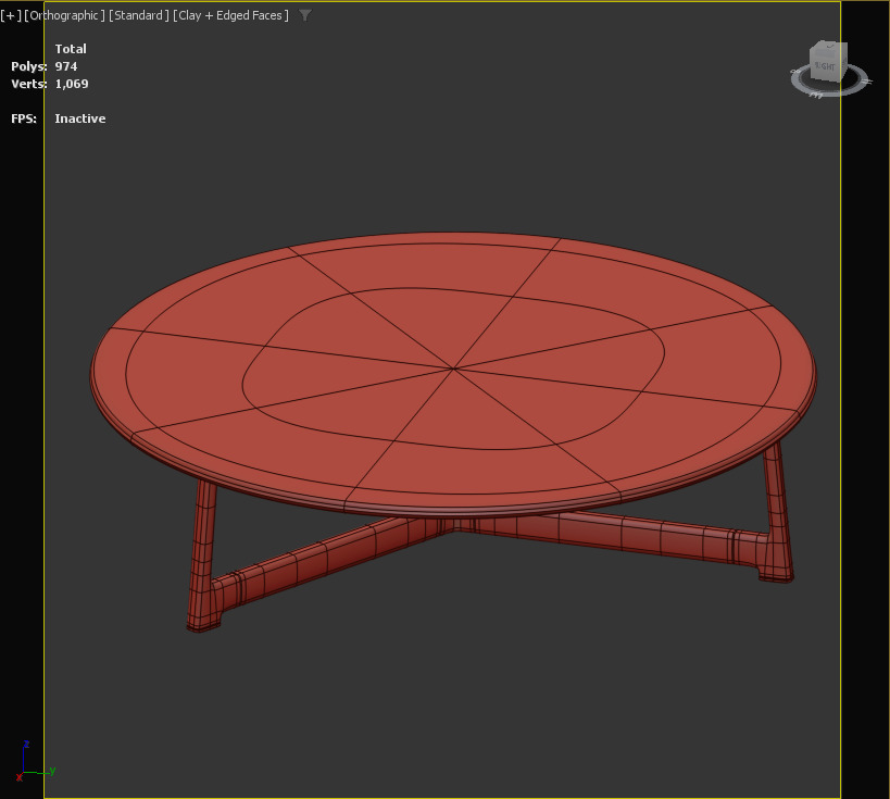 Arflex Hoshina S21 Table Modern Coffee Table 3D Model 3D model_3