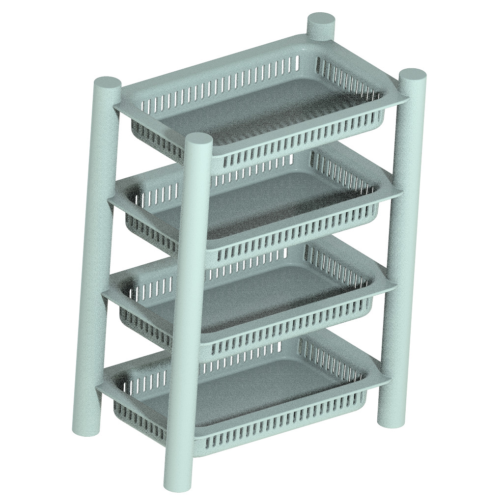 Premium Multitier Rack 3D print model_1