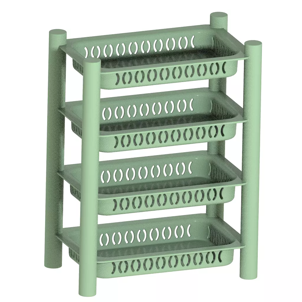 Exquisite Multitier Rack 3D print model