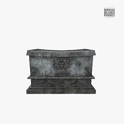 Graves 02 Low-poly 3D model