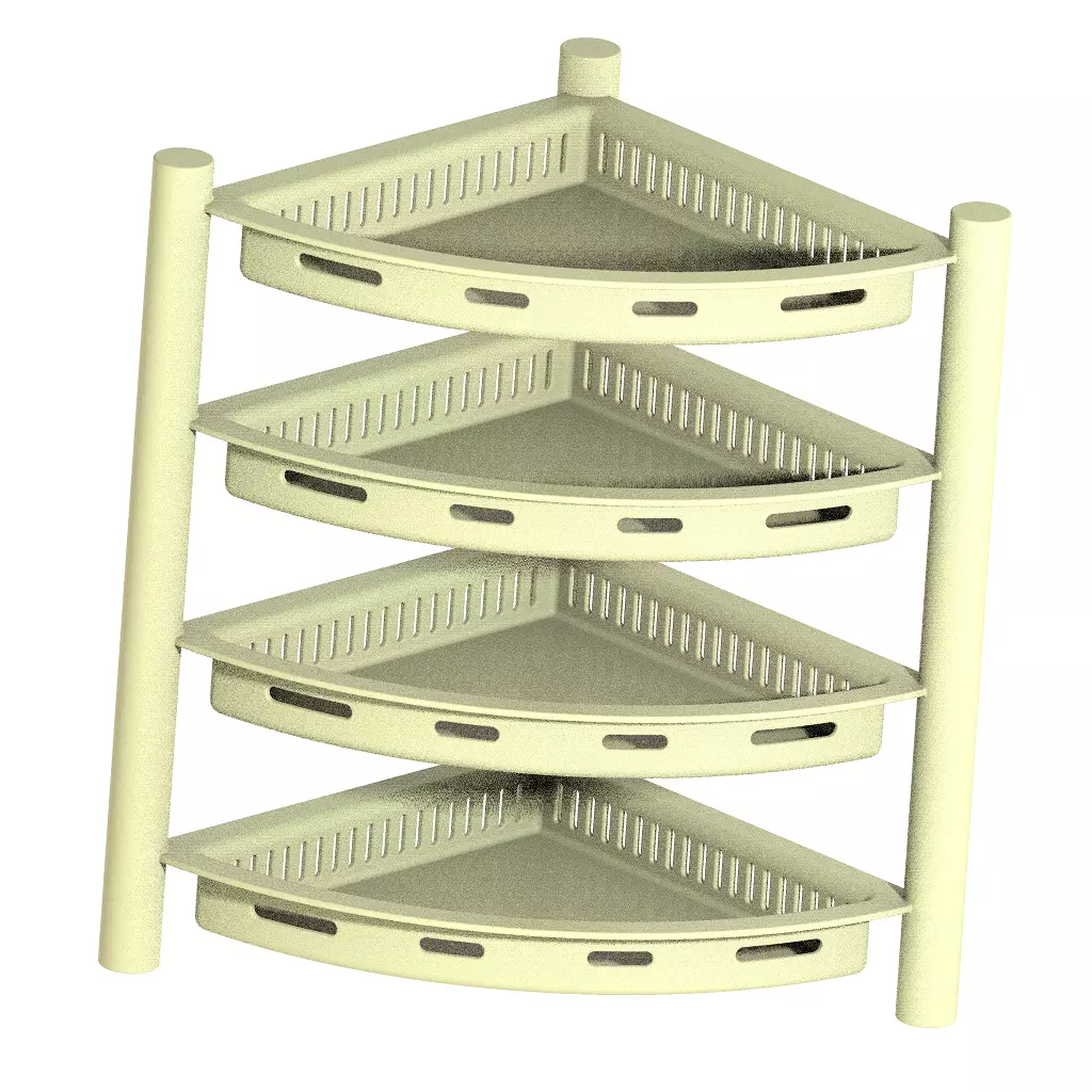 Exquisite Multitier Corner Rack 3D print model_0