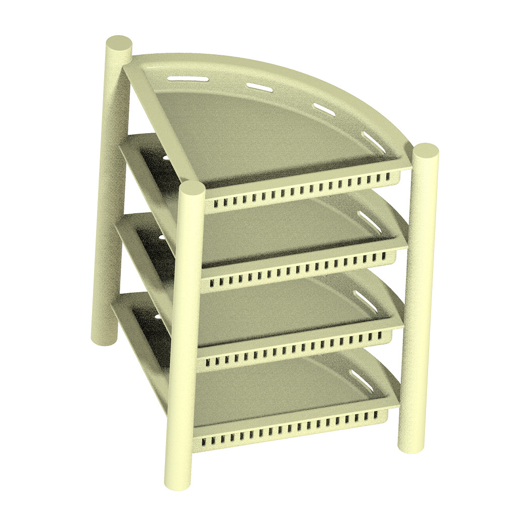 Exquisite Multitier Corner Rack 3D print model_3
