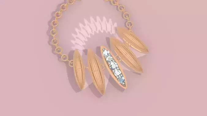 Fan petal pendant Jewelsparadize