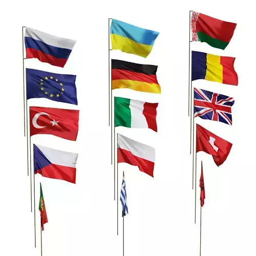 Flags of different countries 15 items 48 maps