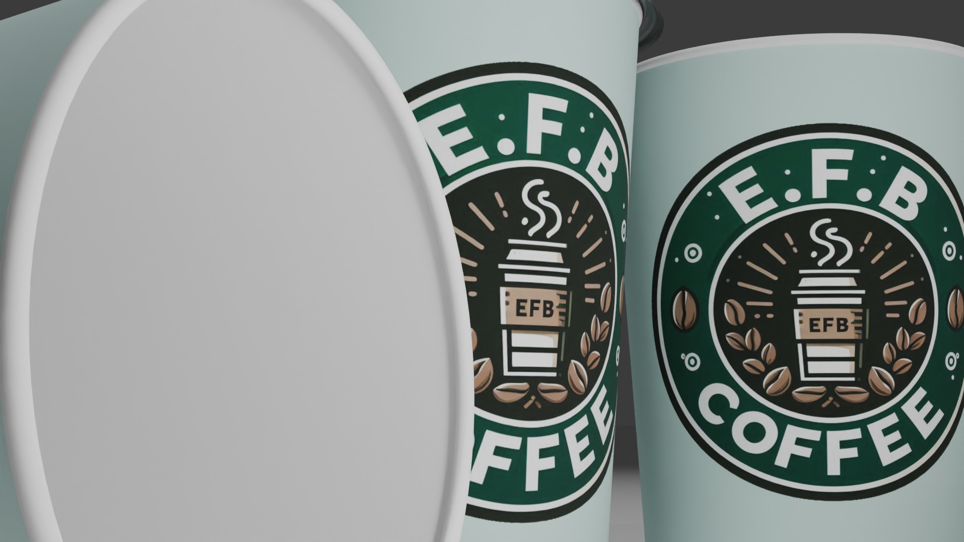 3D Paper Coffee Cup Mockup Realistic To Go Cup Design Low-poly 3D model_6